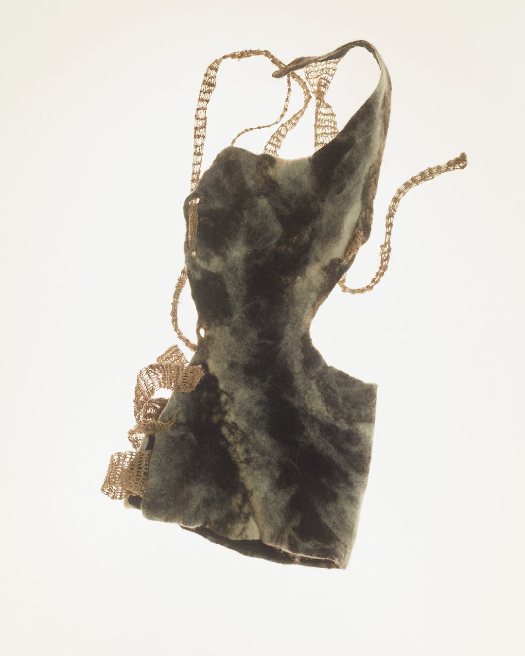004-39 Assimetrical Felt Dress