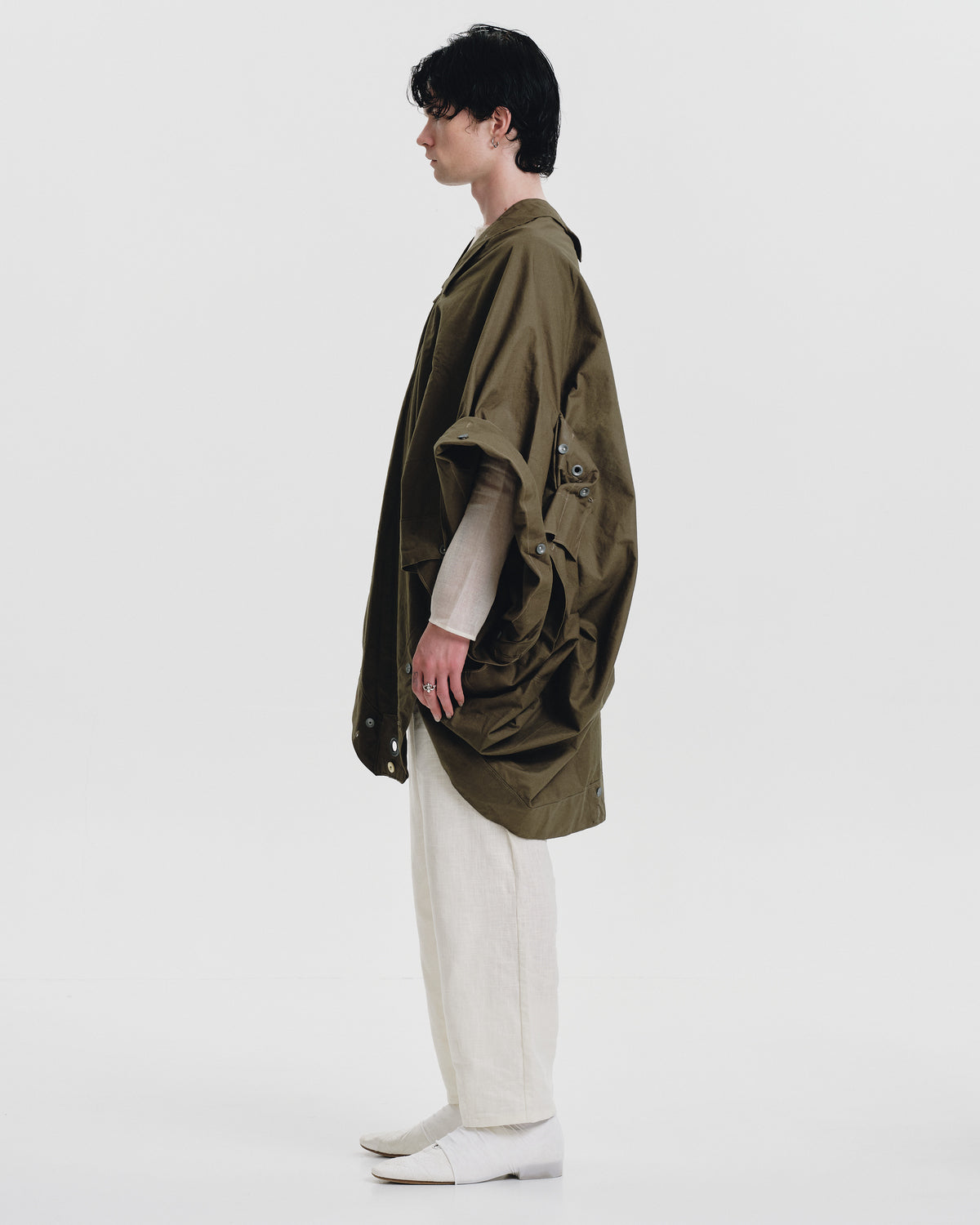 006-25 Green Poncho