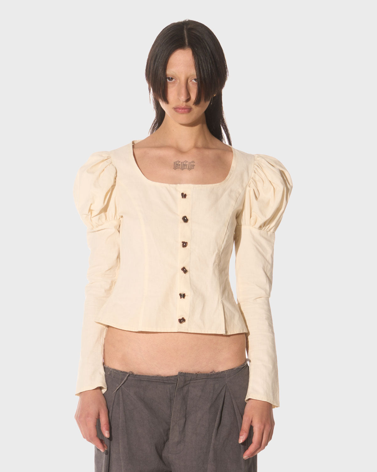 005-75 White Dama Shirt