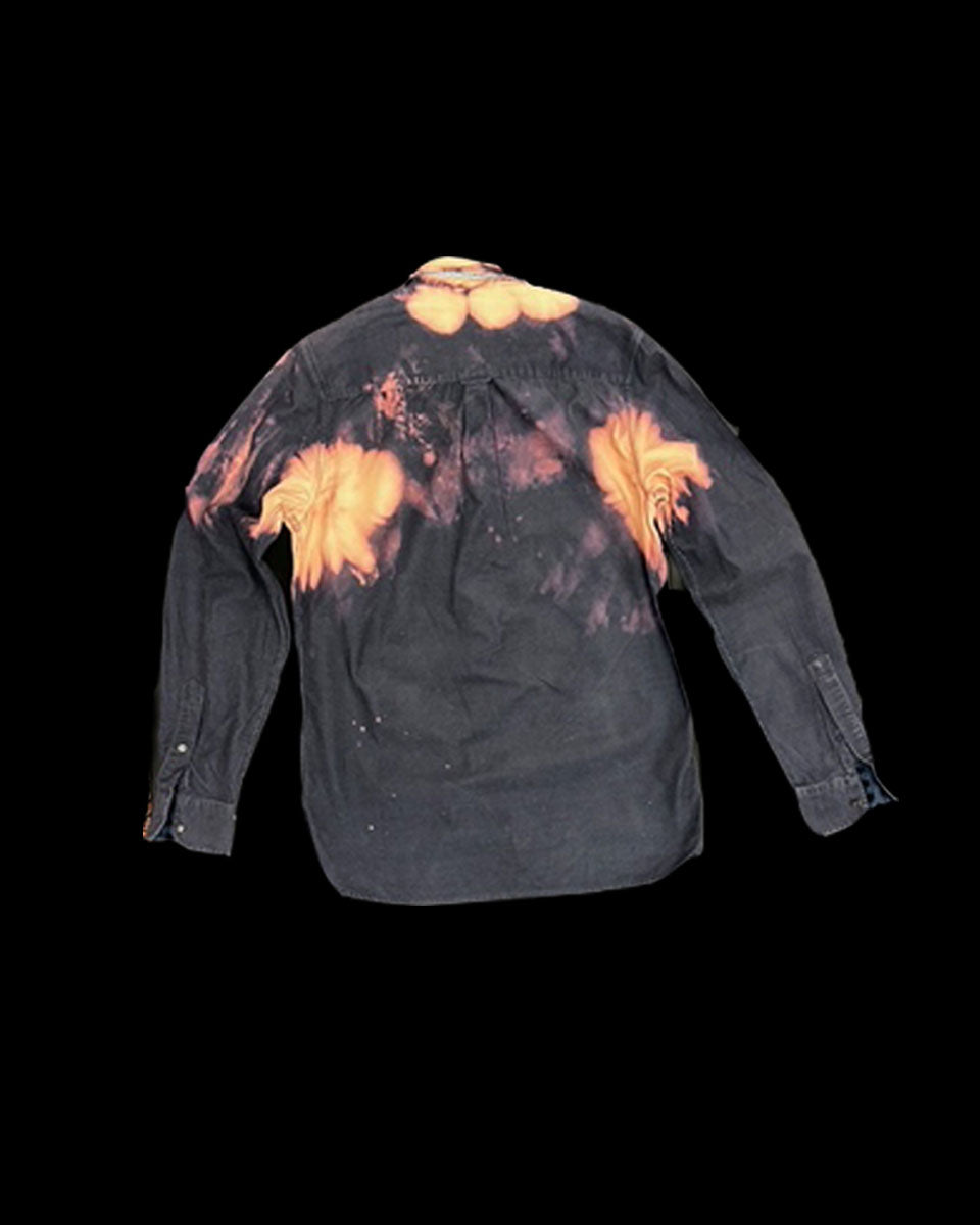 SAMPLE_BLEACHED TIE-DYE SHIRT